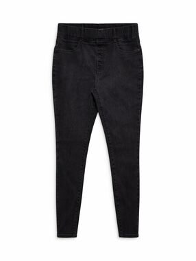 Universal Thread Black Skinny Jeans Size 14 High Rise Stretch Pull On Jegging